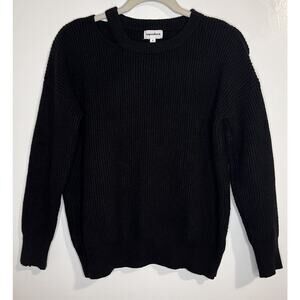 Superdown S Black Cutout Sweater